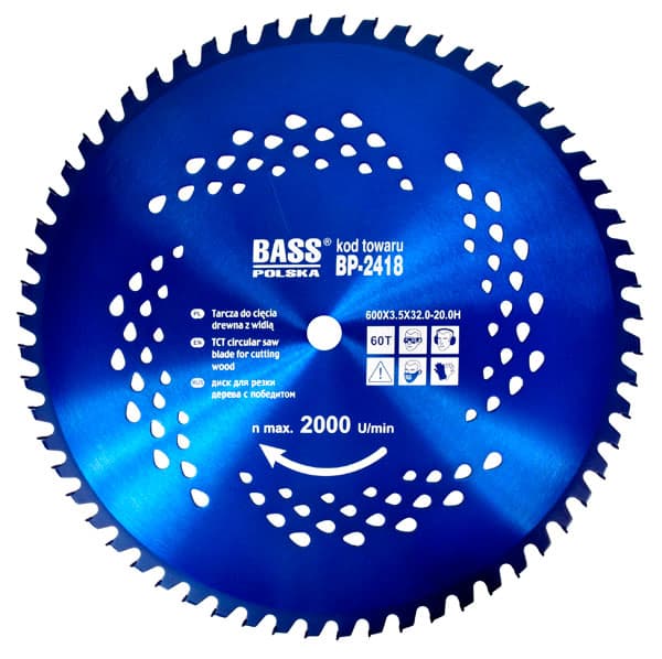 600 mm x 3,5 mm x 60T x 32,0-20,0H Widia Disc