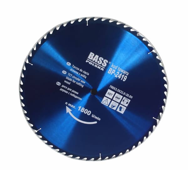 700 mm x 3,5 mm x 60T x 32,0-20,0H Widia Disc