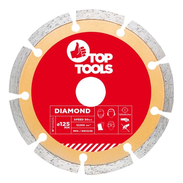 Diamantklinge 125 x 22,2 mm, segmenteret
