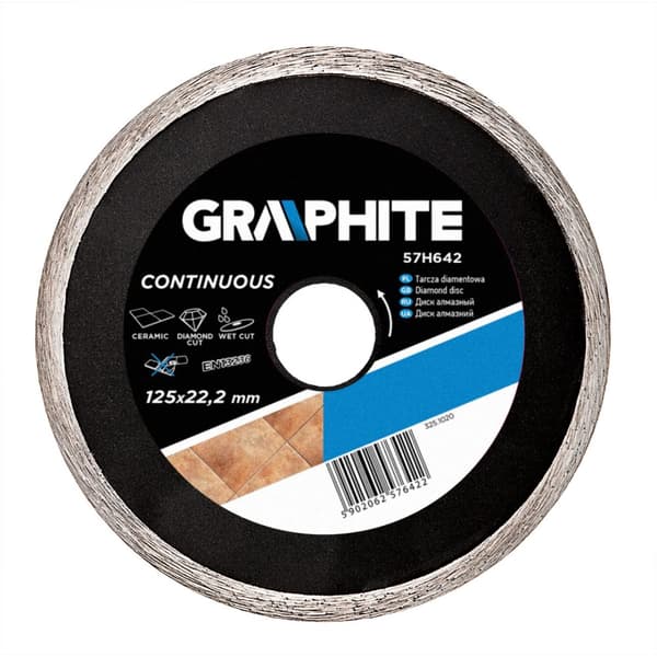 Diamantskiva 125 x 22,2 mm, massiv