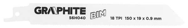 Sabre sågblad, BIM, 150 x 19 x 0,9 mm, 18TPI, set 2 st.