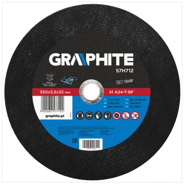 Metalskæreskive 350 x 3,5 x 32,0 mm, 41 A24-T-BF