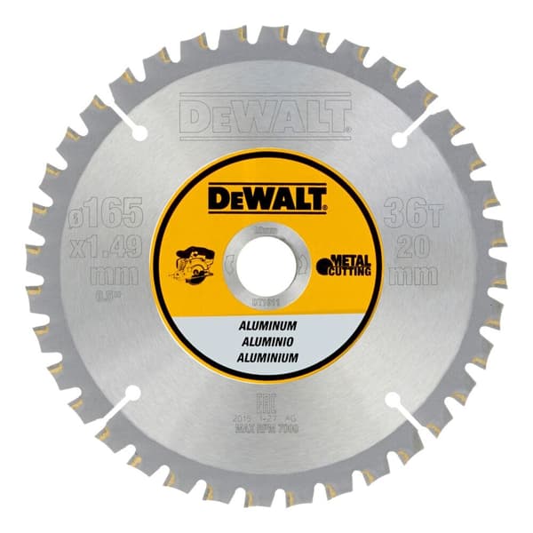 Tarcza pilarska 165x20 DT1911 DEWALT