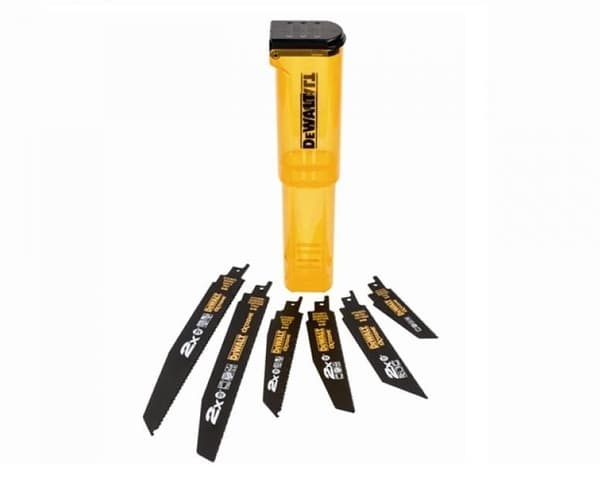 DEWALT BAJONSAVSKLINGESÆT 6 DEEL + KASSETTE