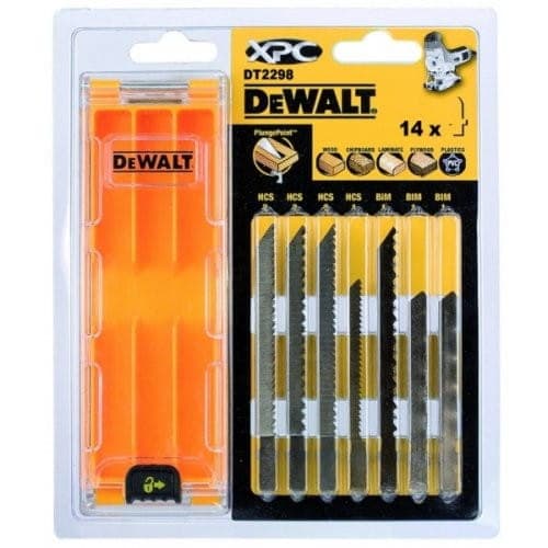 DEWALT STIKSAVSBLADEMIX 14 STK. TRÆ/LAMINAT/PVC