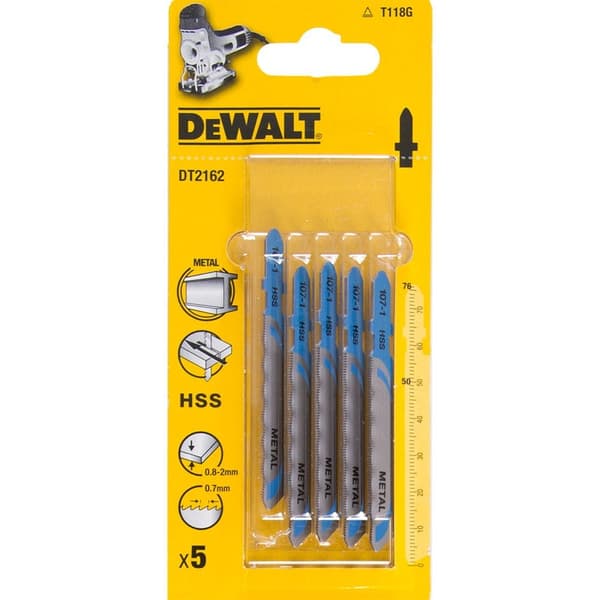 DEWALT STIKSAVSBLAD 76x07mm DT2162-QZ METAL/5 stk.