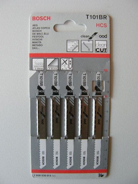 BOSCH STIKSAVSBLAD 5 STK. T101BR TRÆ