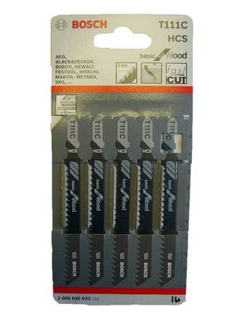 BOSCH STIKSAVSBLAD 5 STK. T111C TRÆ