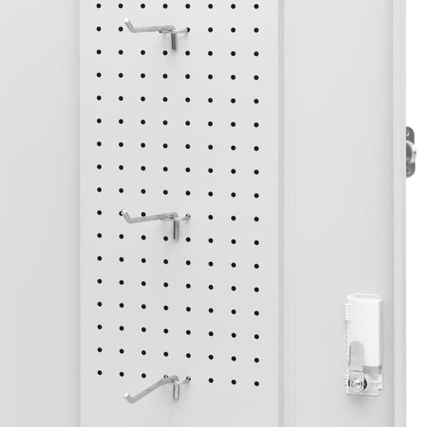 vidaXL sadelskab 53x53x140 cm stål lysegrå -  Sadelstativer
