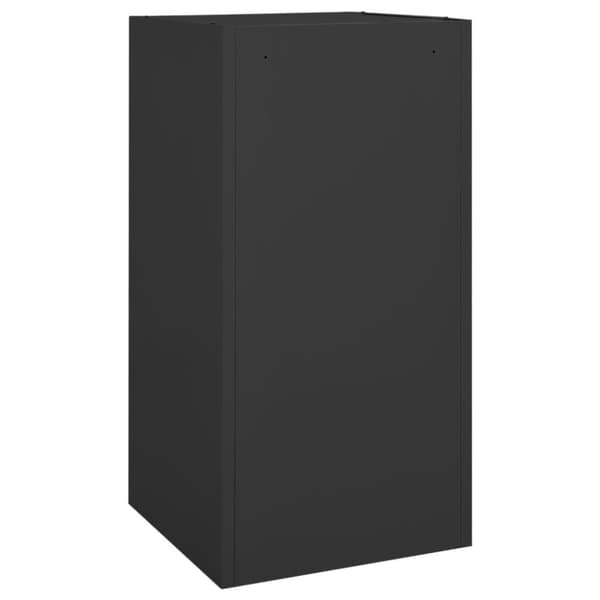 The Living Store Sadelskåp Antracit 53x53x105 cm stål - Sadelställ