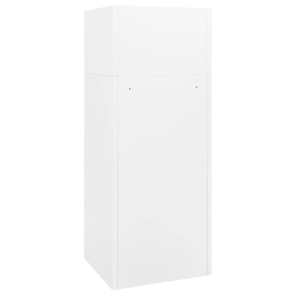 The Living Store sadelskab 53x53x140 cm stål hvid -  Sadelstativer