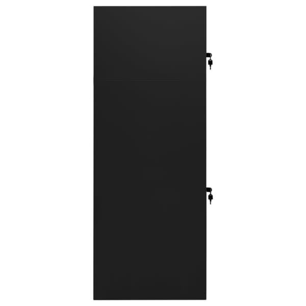 The Living Store sadelskab 53x53x140 cm stål sort - Sadelstativer
