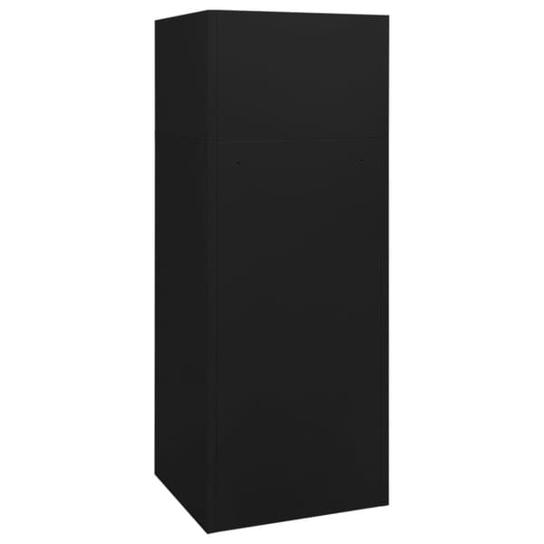 The Living Store sadelskab 53x53x140 cm stål sort -  Sadelstativer