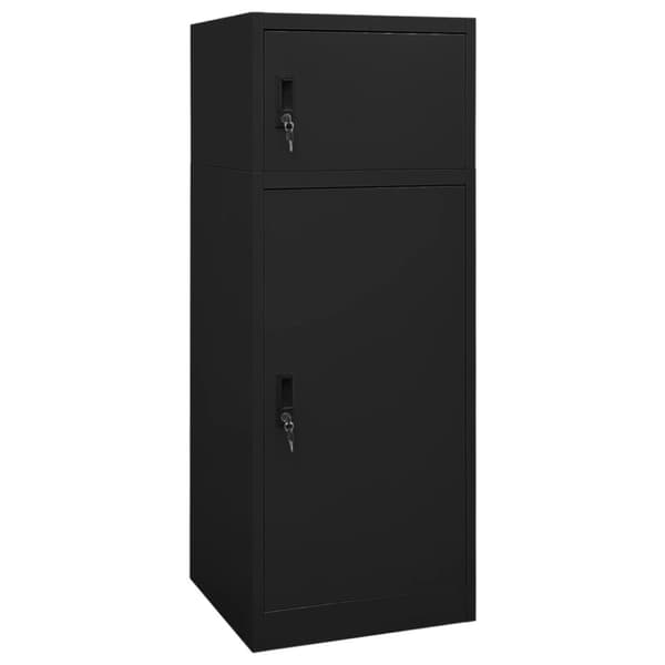 The Living Store sadelskab 53x53x140 cm stål sort - Sadelstativer
