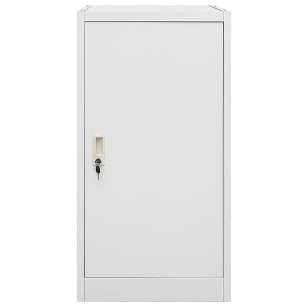 Sadelskåp ljusgrå 53x53x105 cm stål