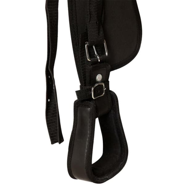 vidaXL Westernsadel träns&halsband äkta läder 15 svart
