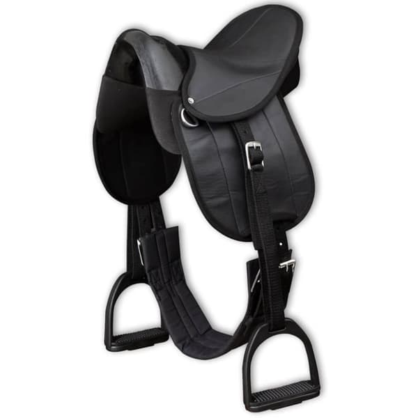 vidaXL ponysadelsæt 10" sort