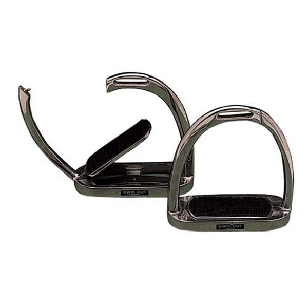 Kwik-out Rostfritt Säkerhetsmönster Engelska Stigbyglar Silver 12 cm
