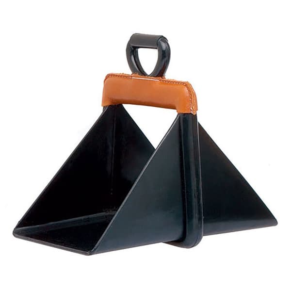 Ludomar Pvc-nahkapäällysteiset Länsimaiset Jalustimet Ruskea 13 x 16 cm