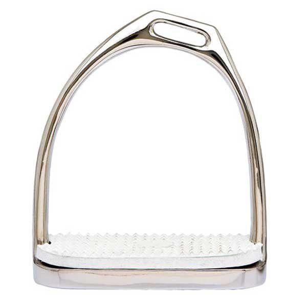 Sefton Rostfri Offset Slitbana Engelska Stigbyglar Simple Silver 10 cm