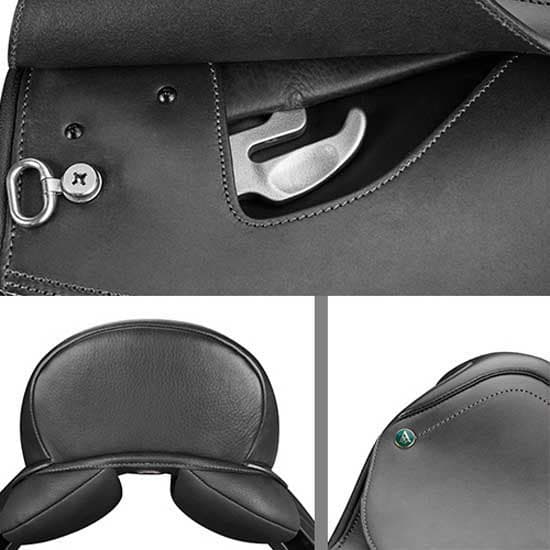Arena Saddles Dressur Engelsk Sadel Iberian Sort 17.5´´