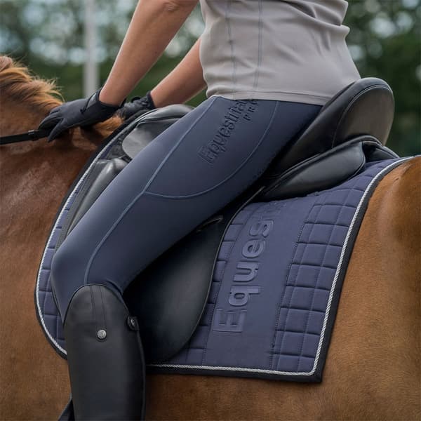 Horka Sadelunderlag Til Dressur Equestrian Pro Embossed Sort Pony