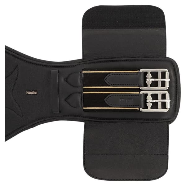 Premiere Dressyrgjord Calais Stud Guard Svart 50 cm