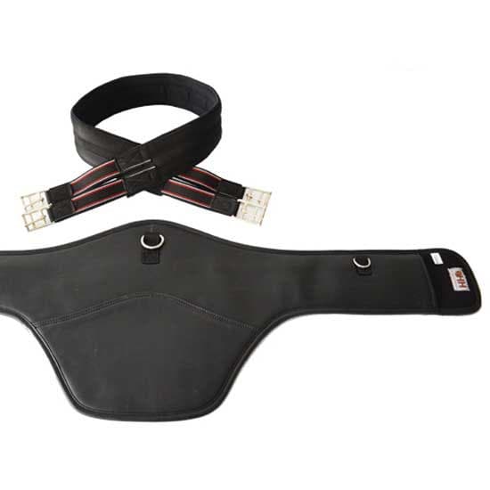 Hispano Hipica Elastisk Mavebeskyttergjord Sort 120 cm
