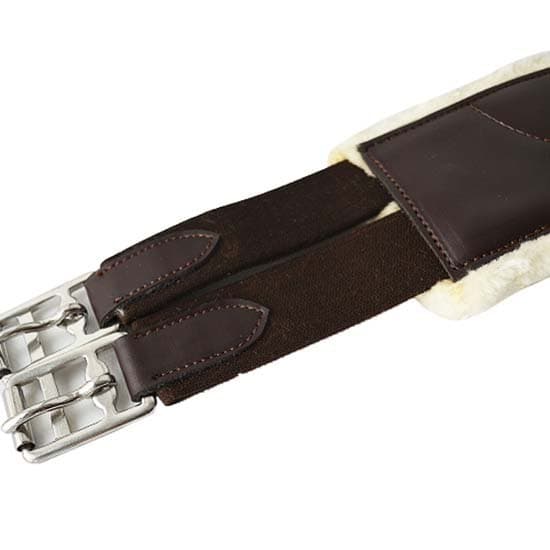 Lexhis Lang Syntetisk Omkreds Med Elastisk Fleecefor Brun 125 cm