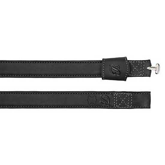 Bates Läder Utan Spännen Stigbyglar Läder Luxe Svart 70 cm