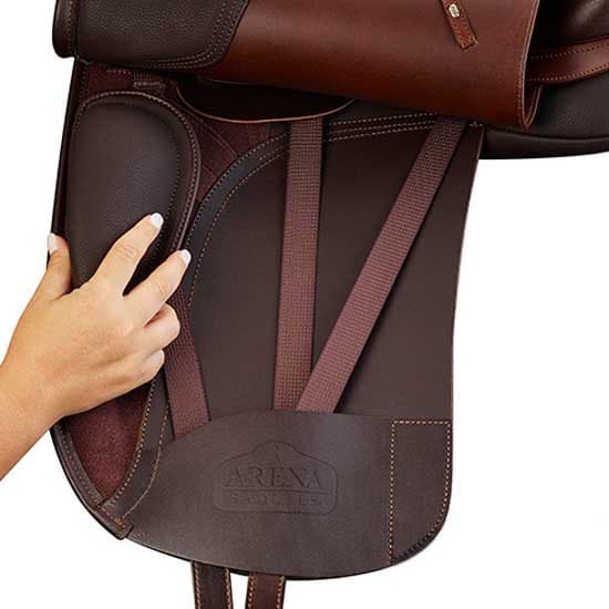 Arena Saddles Dressur Engelsk Sadel Iberian Brun 17´´