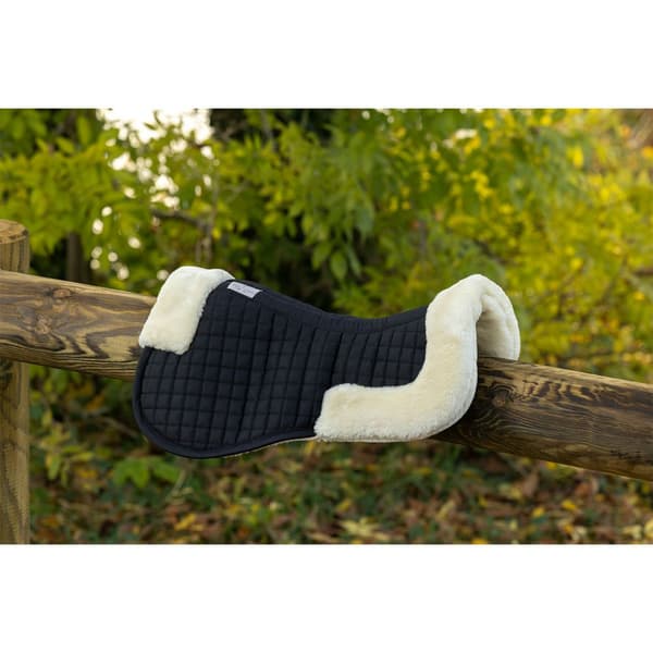 Equitheme Halv Pad Teddy Svart Full
