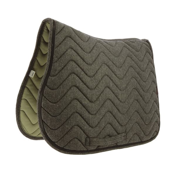 Equitheme Sadelunderlägg För Dressyr Chevron Grönt Full