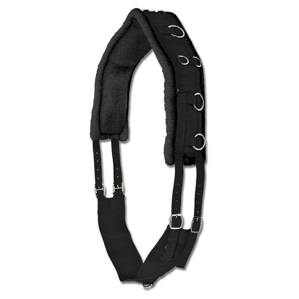 Waldhausen Lunging Surcingle Perlon Musta Full