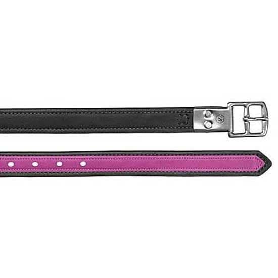 Bates Læder Spænder Stigbøjler Læder Luxe Sort,Rosa 147 cm