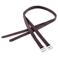 Miniatyrbillede 1 af 2: Br Stigbøjle Læder Nylon + Blødt 1´´ Sort 130 cm