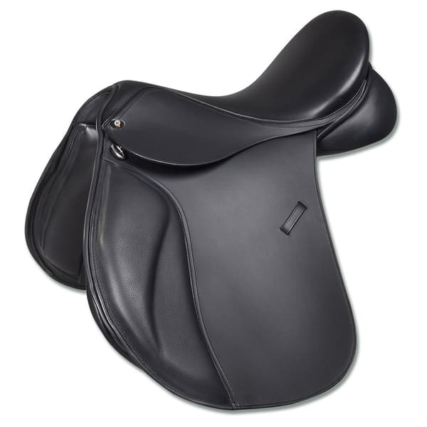 Waldhausen Almindelig Lædersadel Premium Sort 17.5´´
