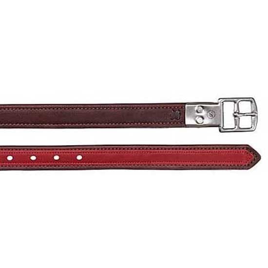 Bates Læder Spænder Stigbøjler Læder Luxe Rød 147 cm