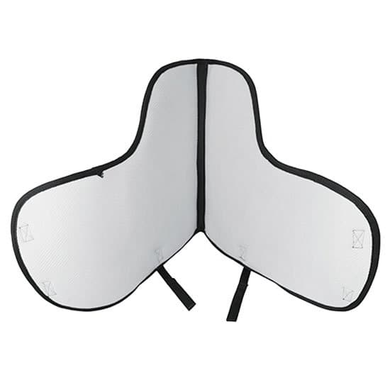 Lexhis Halvpad Engelsk Sadel Sadelunderlägg För Dressyr Pvc Vit