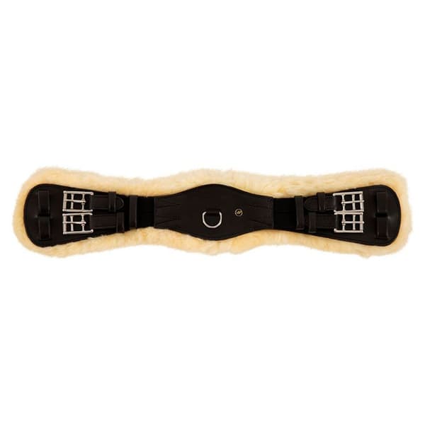 Br Fårskinnsomkret Lincoln Beige,Svart 50 cm