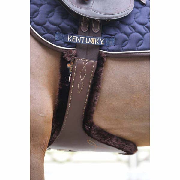 Kentucky Lampaannahkainen Nastan Vyö Ruskea 115 cm