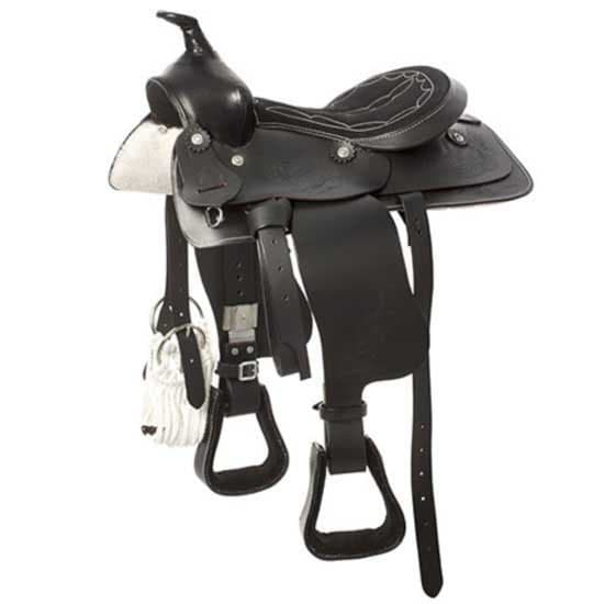Hispano Hipica Western Sadel Augusta Brun 12´´