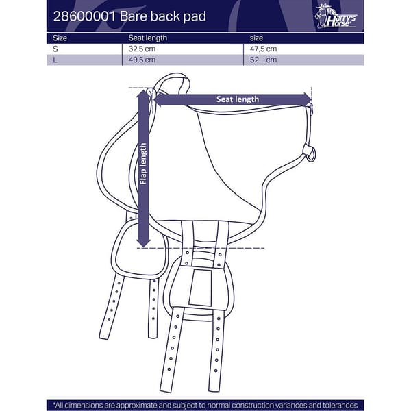 Harry´s Horse Paljas Selkätyyny  S