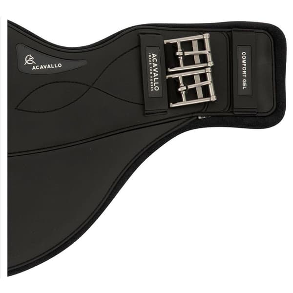 Acavallo Lyhyt Vatsaläppä Comfort Gel Musta 115 cm