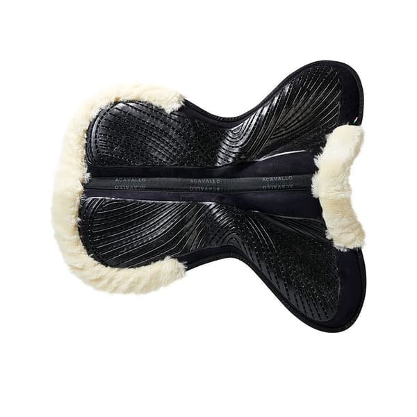 Acavallo Mf-s Jccs-s Cw-cs Gel Grip Ruskind Skåret Ud Kunstfårskind Sadelunderlag