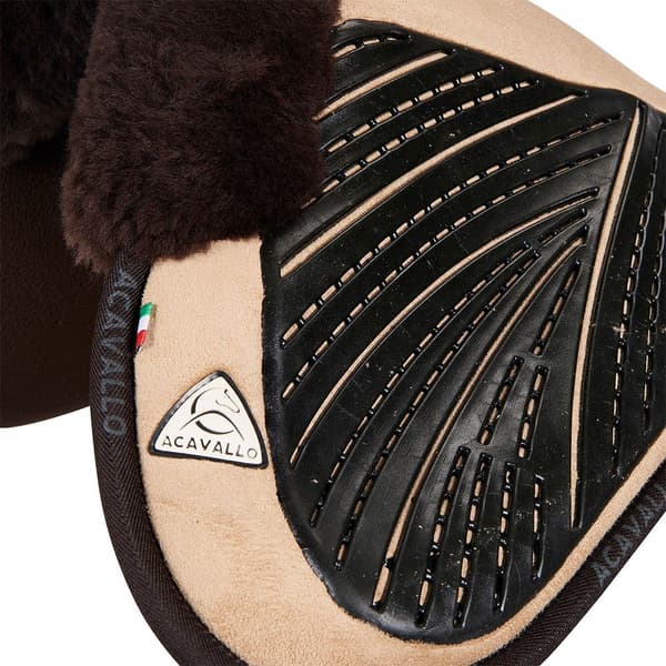 Acavallo Mf-s Jccs-s Cw-cs Gel Grip Mokkanahkainen Leikattu Lampaannahkainen Satulapehmuste