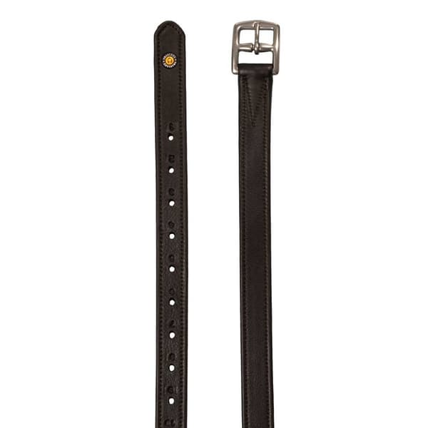 Equestro Double Curved Buckle Læderremme  145 cm