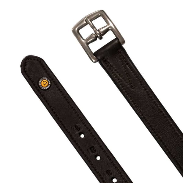 Equestro Double Curved Buckle Læderremme  145 cm