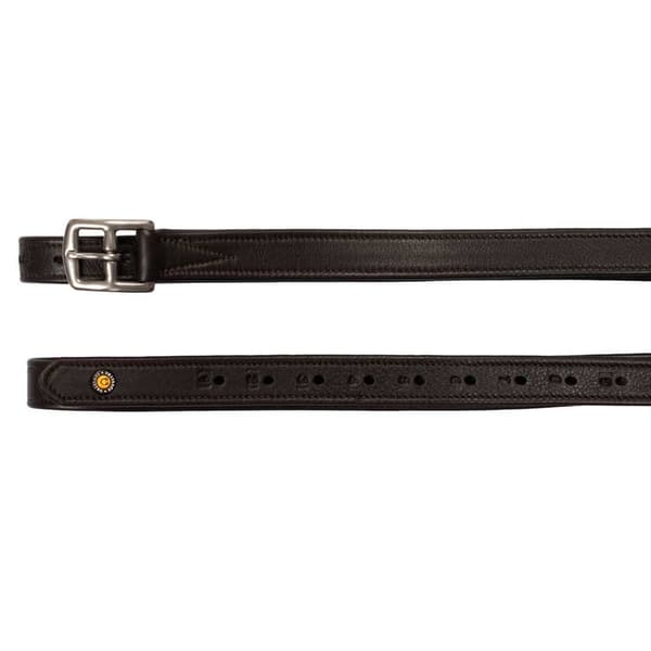 Equestro Double Curved Buckle Læderremme  145 cm