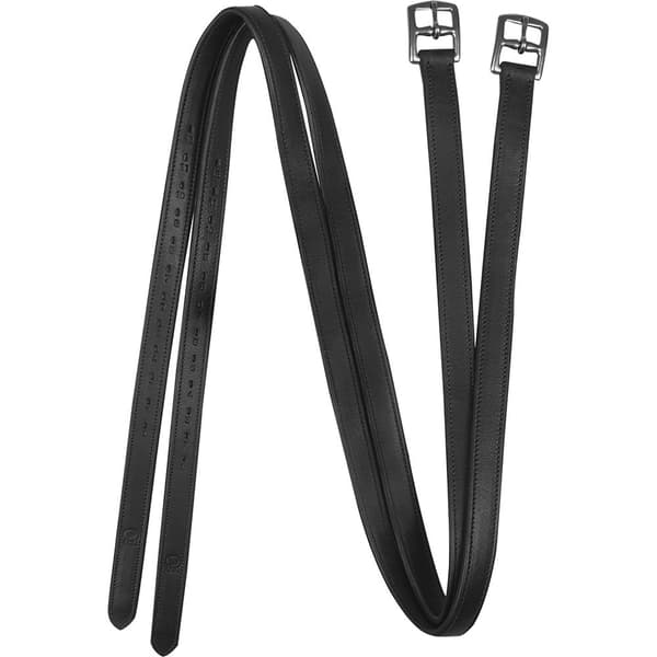 Waldhausen Stigbøjle Læder Premium 25 Mm Sort 130 cm